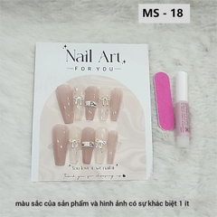 Bộ 10 m.óng ta.y gi.ả nhọn mẫu mới kèm keo dán