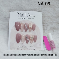 Bộ 10 m.óng ta.y gi.ả nhọn mẫu mới kèm keo dán