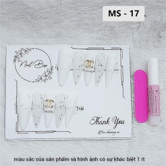 Bộ 10 m.óng ta.y gi.ả nhọn mẫu mới kèm keo dán