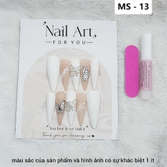 Bộ 10 m.óng ta.y gi.ả nhọn mẫu mới kèm keo dán