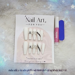 Bộ 10 m.óng ta.y gi.ả nhọn mẫu mới kèm keo dán