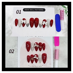 Bộ 10 m.óng ta.y gi.ả nhọn mẫu mới kèm keo dán