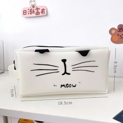 T10. Túi bút dây kéo hình mặt mèo