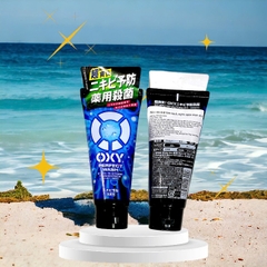 Sữa rửa mặt làm sạch dưỡng ẩm, ngăn ngừa mụn cho nam Rohto Oxy Wash 130g