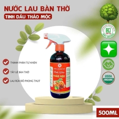 SKG5. Nước lau bàn thờ tinh dầu thao mộc Tâm An 500ml