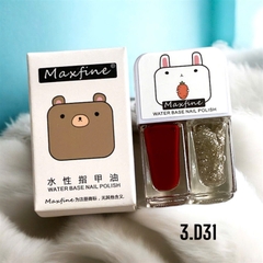 Combo 2 sơn móng tay MAXFINE 2in1 có thể lột