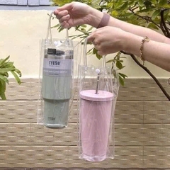 Túi đựng bình nước trong suốt  25x10x10cm
