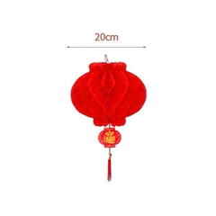 Lồng đèn tổ ong trang trí Tết size 20cm