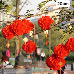 Lồng đèn tổ ong trang trí Tết size 20cm