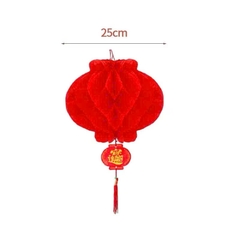 Lồng đèn tổ ong trang trí Tết size 25cm