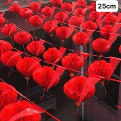 Lồng đèn tổ ong trang trí Tết size 25cm