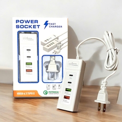 Ổ Cắm Sạc Điện Thoại Tích Hợp Sẵn Hai Cổng Sạc PD Potencia 3,0