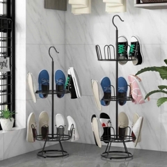 Kệ phơi giầy dép 3 tầng xoay 360 độ