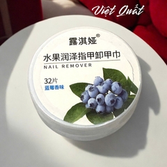 Hộp 32 miếng khăn tẩy móng tay hương trái cây Locia X57 11g