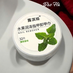 Hộp 32 miếng khăn tẩy móng tay hương trái cây Locia X57 11g