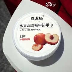 Hộp 32 miếng khăn tẩy móng tay hương trái cây Locia X57 11g