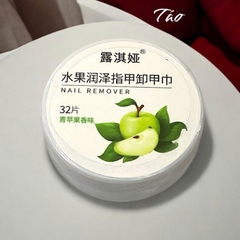 Hộp 32 miếng khăn tẩy móng tay hương trái cây Locia X57 11g