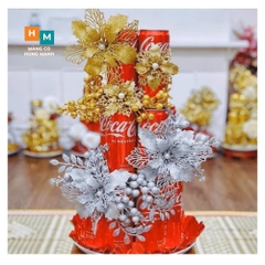 Sét 3 cành quả sung nhũ kim tuyến trang trí Tết (10->12cm)