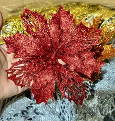 Hoa Trạng Nguyên trang trí phủ kim tuyến lấp lánh size 11 cm