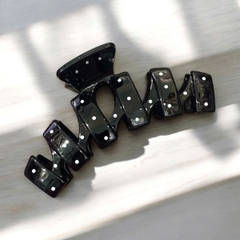 T3.Kẹp tóc càng cua sóng chấm bi 12cm