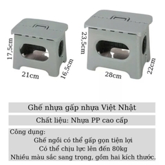 Ghế gấp mini có móc treo tiện lợi Hokori 17,5x 21x 16,5cm.