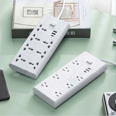 CT4. Ổ Cắm Điện Trắng 21 Lỗ 2 Cổng Usb 1Type C