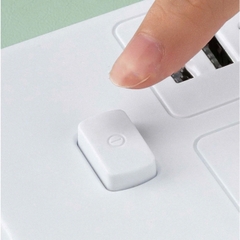 CT4. Ổ Cắm Điện Trắng 21 Lỗ 2 Cổng Usb 1Type C