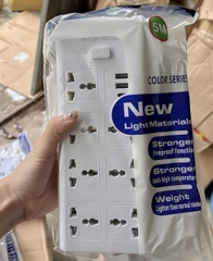 CT4. Ổ Cắm Điện Trắng 21 Lỗ 2 Cổng Usb 1Type C