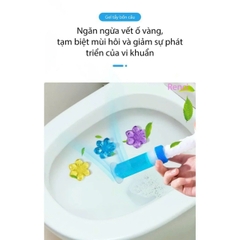 Gel khử mùi diệt khuẩn bồn cầu dạng thạch hình hoa