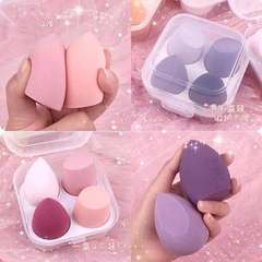 T9. Hộp 4 mút trang điểm nhiều màu