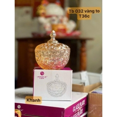 Hũ Đựng Mứt, Hạt Dưa, Bánh Kẹo Hoạ Tiết Bi Thủy Tinh 120x140mm TB032