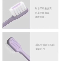 B8. Sét 2 bàn chải kèm cạo lưỡi COBQB