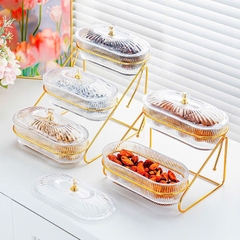 Thố mứt thuỷ tinh bầu dục siêu sangg 17x5x7,5cm