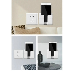 Sét 2 Kệ Dán Tường Giá Đỡ Sạc Điện Thoại, Điều Khiển 10x8,5cm
