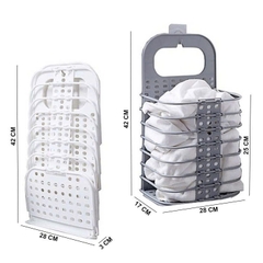 Giỏ treo quần áo treo đồ đa năng gấp gọn tiện lợi 47x28x17 cm