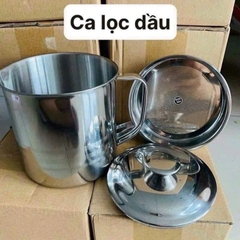 CT2. Ca Lọc Dầu Ăn Inox Hiện Đại - Lọc Cặn Mỡ Tiện Lợi Oil Pot 1.3L