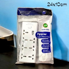 CT4. Ổ Cắm Điện Trắng 21 Lỗ 2 Cổng Usb 1Type C