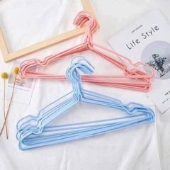 Sét 10 móc phơi quần áo màu hồng 40cm