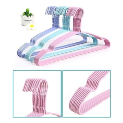 Sét 10 móc phơi quần áo màu hồng 40cm