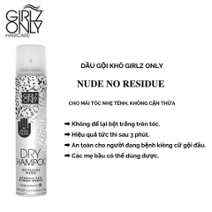 B3. Dầu Gội Khô Girlz Only Dry Shampoo 200ml