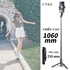 Gậy chụp hình màu đen Tripod Selfie Stick L12 BLT 1060mm
