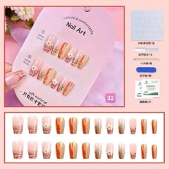 Set 24 móng đính đá kiểu keo