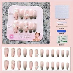 Set 24 móng đính đá kiểu keo
