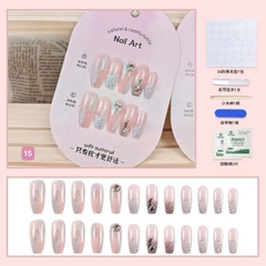 Set 24 móng đính đá kiểu keo