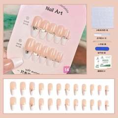 Set 24 móng đính đá kiểu keo