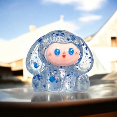 Charm kim tuyến Cún đốm trong suốt dễ thương 3x4cm