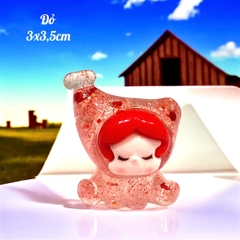 Charm Kim Tuyến Nàng Tiiên C.á Trong Suốt Dễ Thương 3x3,5cm