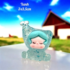 Charm Kim Tuyến Nàng Tiiên C.á Trong Suốt Dễ Thương 3x3,5cm