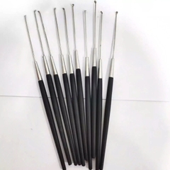 Dụng cụ lấy ráy tai inox cán đen