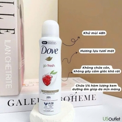 13.11Xịt Khử Mùi Dove Dưỡng Da Mềm Mịn 48H 150ml